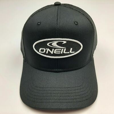O'Neill Embroidered Patch Otto Cap Curved Bill Trucker Mesh Snapback Hat