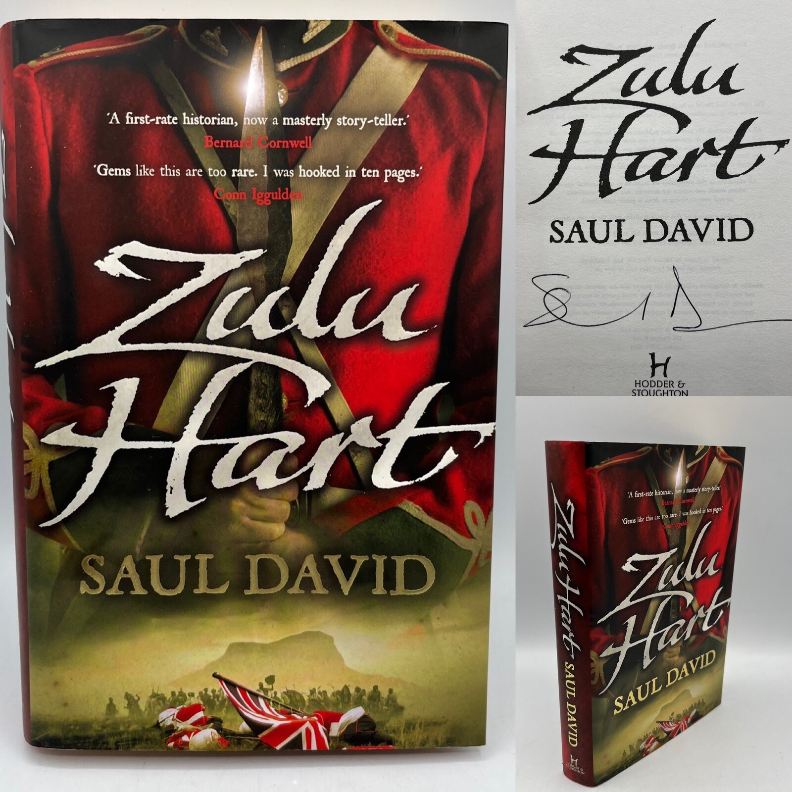 SAUL DAVID: ZULU HART: SIGNED UK HARDCOVER FIRST EDITION signed by the author