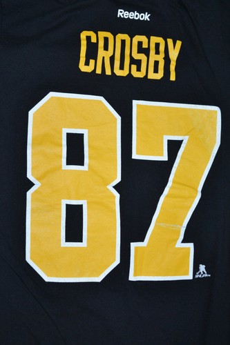 NHL PITTSBURGH PENGUINS ICE HOCKEY COTTON TEE REEBOK CROSBY #87 SIZE M ADULT - Bild 4 von 5