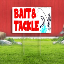 BAIT AND TACKLE Advertising Yard Sign Many Sizes FISHING