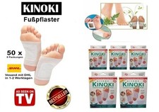 50 Stück Kiyome Kinoki Pflaster Fußpflaster Vitalpflaster Fuß natürlich