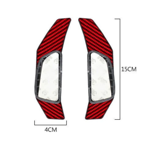 Levas de cambio de volante 2 piezas aptas para Benz GLE GLS 2016-2019 rojo fibra de carbono Foto 2 de 4