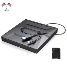 New 5 in1 USB 3.0 Portable External CD/DVD Drive Accessories For Laptop Desktop