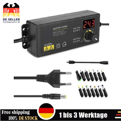 Steckernetzteil Regelbar 2,5A 60W DC 3V-24V Schalt Netzteil Trafo Schaltnetzteil