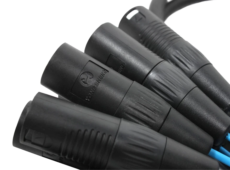 Elite Core 10' 25-pin D-Sub DB25 to 8 XLR Male 10ft Audio Cable Breakout Snake - Image 2 of 4
