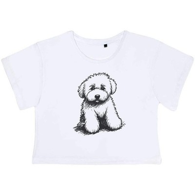 ''Golden Doodle'' Damen Baumwolle Crop Tops (CO048193)