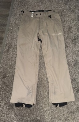 TECHNINE Chino Snowboard Pants Embroidered Streetwear  Khaki Tan Size Mens L