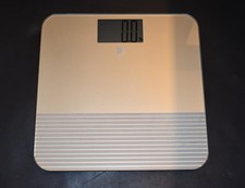 Conair Battery Digital Scale 0-400lbs WW333 Beige Stripe Weight Watchers GUC
