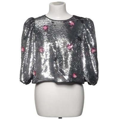 Custommade, Bolero, Größe: XS, Silber/Schwarz/Pink #5Rj