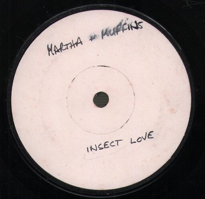 Martha Und Die Muffins Insect Love 7'' Vinyl UK Dindisc 1979 Weiße Label 7'' Mit
