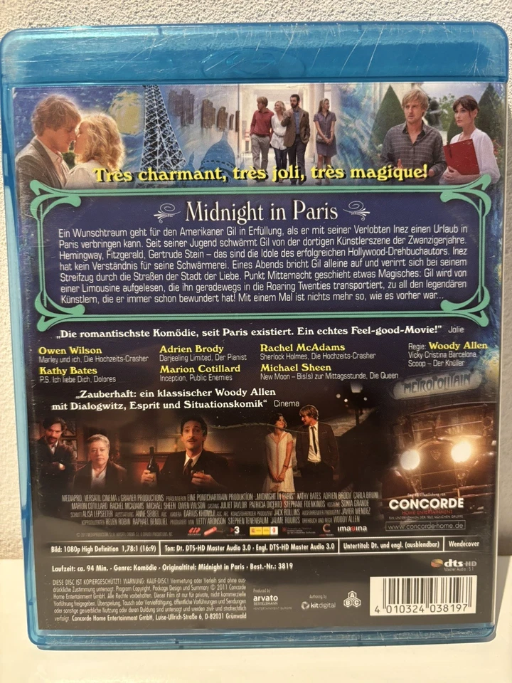Midnight in Paris [Blu-ray] von Allen, Woody  - Bild 2 von 2
