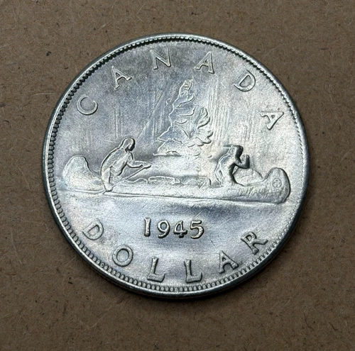 Coin 1 dollar 1945 Canada