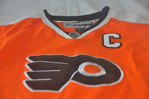 Reebok NHL Philadelphia Flyers Mike Richards (#18) Hockey Jersey, Youth L/XL - Afbeelding 5 van 9