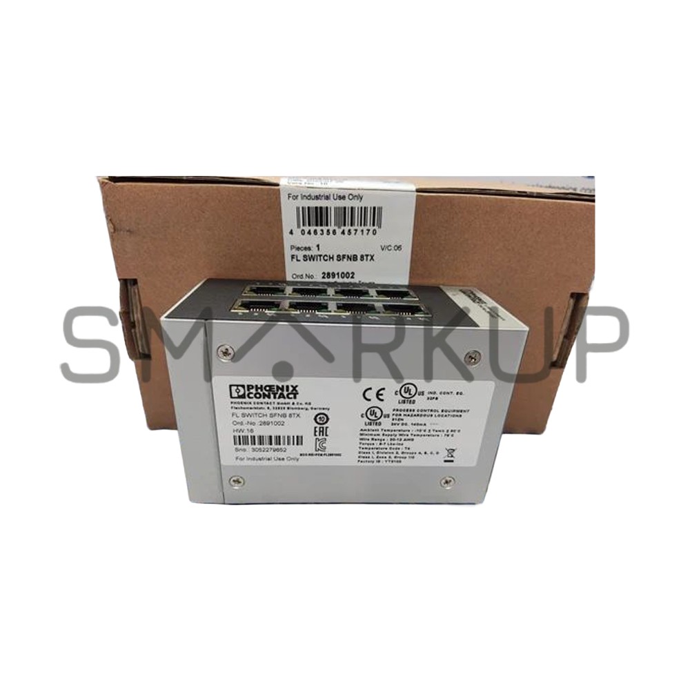 New In Box PHOENIX CONTACT SFNB 8TX 2891002 FL Switch