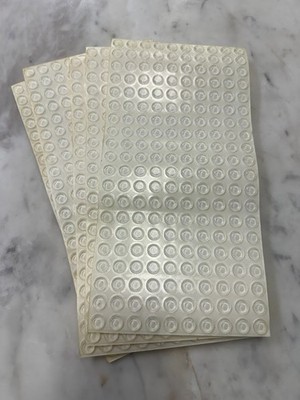 1000 Bumper Pads, Clear Cylindrical round disc .500 Thick .140 Diameter