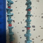 Turquoise Red Coral Beaded Necklace  — photo 5