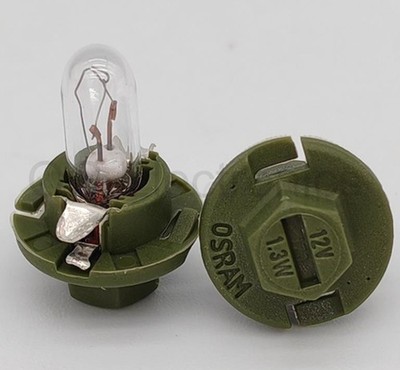 2pcs Sylvania OSRAM 12V 1.3W 2431MFX6 BX8.4d car Miniture lamps mete light bulb