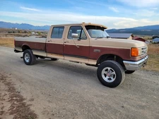 1991 Ford F-350 1991 F350 4x4 Crew Cab Long Bed OBS Brick Nose Pickup Truck