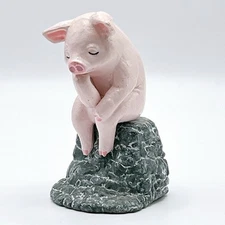 Animal Museum Thinking Wind Pig Gachagacha Bandai Japan F/S Mini Figure