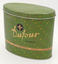 DUFOUR CARAMELLE GENOVA - CORNIGLIANO  SCATOLA DI LATTA VINTAGE DA COLLEZIONE