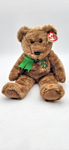 Vintage TY Billionaire Bear 2002 Beanie Buddies Rare Employee Gift 14" LNWT