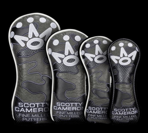 Scotty Cameron Titleist 2026 Camo Crown Collage Hybrid 2 Black Piping Headcover