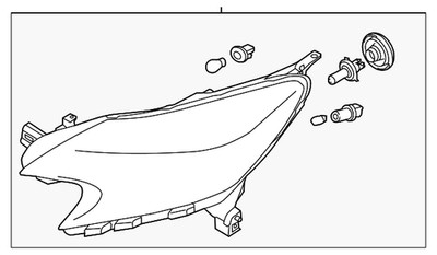 Genuine Nissan Value Advantage  HEADLAMP ASSY -LH E6060-3WC0JNW