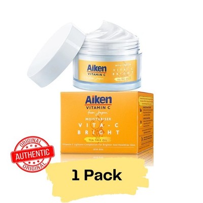 Aiken Vita-C Brightening Moisturiser 40g | Gel Texture  - 1 Pack