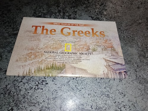 Vintage 1999 National Geographic Map The Greeks Great Peoples of the Past Insert