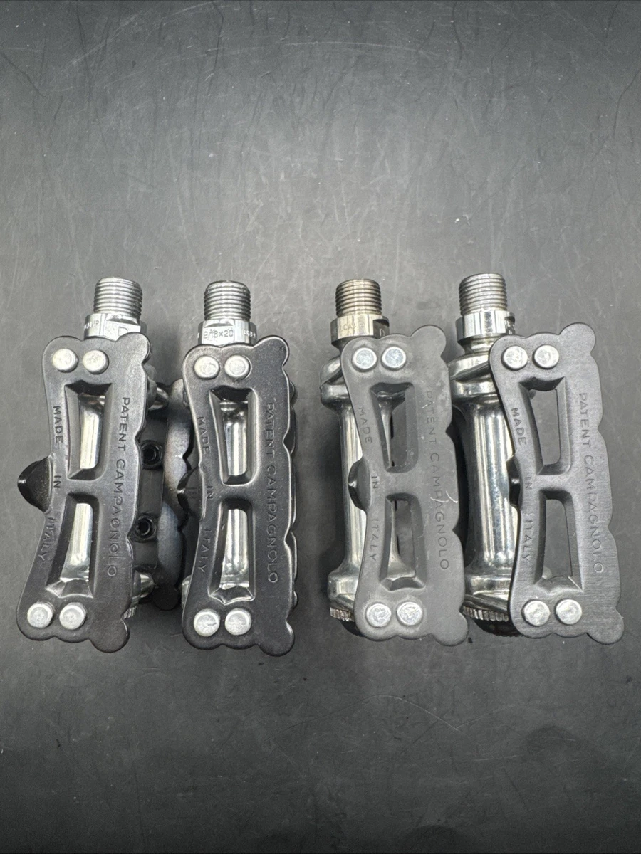 Paire De Pédales Campagnolo Superleggero Pista Vintage - Années 70/80 - Axe Acier