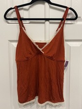 New Adore Me lace camisole rust color size large