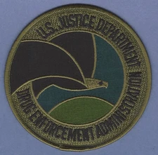U.S. DEA DRUG ENFORCEMENT ADMINISTRATION TACTICAL GREEN PATCH