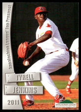 2011 Grandstand Appalachian League Tyrell Jenkins Cardinals baseball card