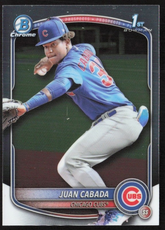 2025 Bowman Chrome Prospects Juan Cabada #BCP-207 GS1-3