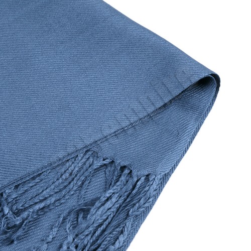Mantón de pashmina de seda maciza y estola envolvente bufanda de mezcla de lana y seda - Imagen 63 de 88