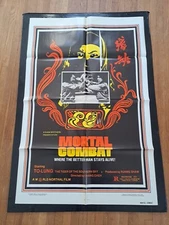 Mortal Combat (1981) Original Movie Poster Folded 27x41