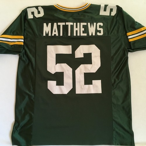 Unbranded Mens NFL Green Bay Packers Clay Matthews #52 Green Sewn Jersey Size XL - Picture 11 of 12