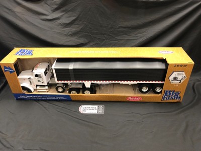 big farm peterbilt 367 with grain trailer