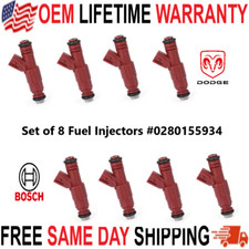 New Upgraded Oem Bosch X8 4hole Vgen 19lb Fuel Injectors For 00-03 Dodge 3.9 5.9