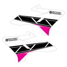 R Tech Revolution YZ retro shroud graphics pink / white bg Free Shipping!