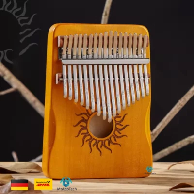 MARKENLOS 17 Tasten Kalimba Daumenklavier Klavier Thumb Piano Fingerklavier mit Tasche