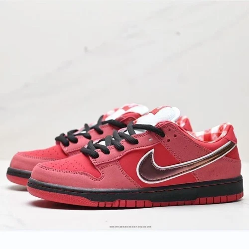 Nike SB Dunk Low Unisex Lobster Red Skateboard Shoes.
