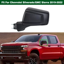 Left Side Viev Mirror Heated 5 Pin For Chevrolet Silverado/GMC Sierra 2019-2023