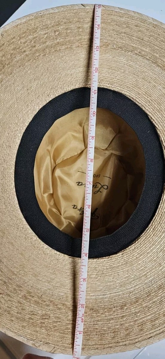 Petra de Luna shop, unblocked, handmade straw hats new without tags Petra de Luna Artisanal Tightly Woven Straw Bolero Wide Brim  main image 4