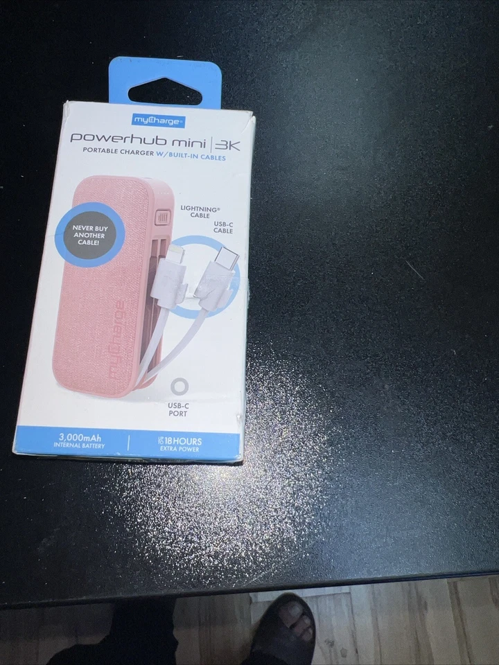 Mini Power Bank 5000 2 in 1 Dual Output. Color, Black. iPhone Plug  - Image 4 of 4