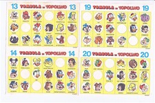 TOMBOLA DI TOPOLINO 1984 disney 8 schede gialle nuove tratte dal giornalino K052