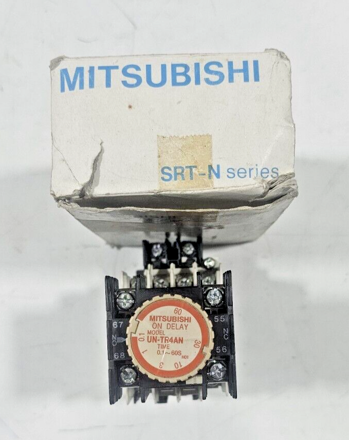 MITSUBISHI ELECTRIC SRT-NN UN-TR4AN ON DELAY CONTACTOR RELAY SR-N4 100-110VAC