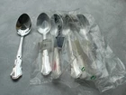 *RARE* Set of 6 Dessert Spoons Wilkens Dresden Baroque 180s Royal Silver Edition