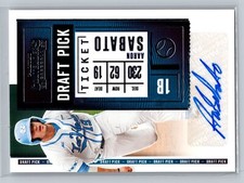 2020 Panini Contenders #DPT2-AS Aaron Sabato Draft Pick Ticket 2