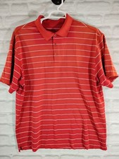 Mens Nike Dri-Fit Golf Polo Shirt LIned Red Short Sleeve Size XL